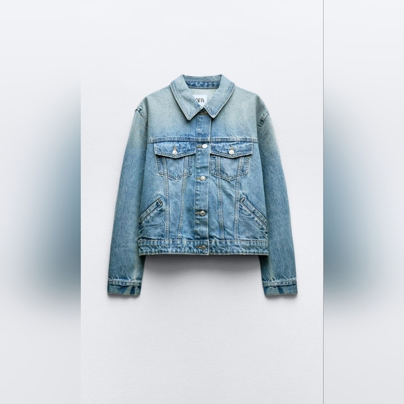 Zara Trf Denim Jacket Size S - Picture 1 of 11